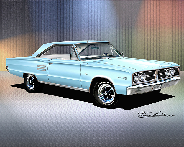 Picture of Light Blue 1966 Dodge Coronet Hemi