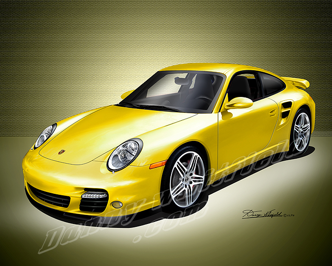 PORSCHE CLASSIC CAR PRINTS BY