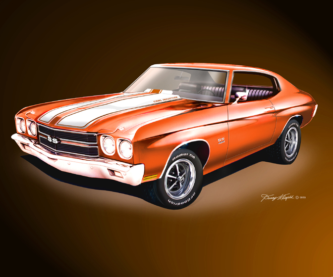 1970 CHEVELLE SS ORANGE