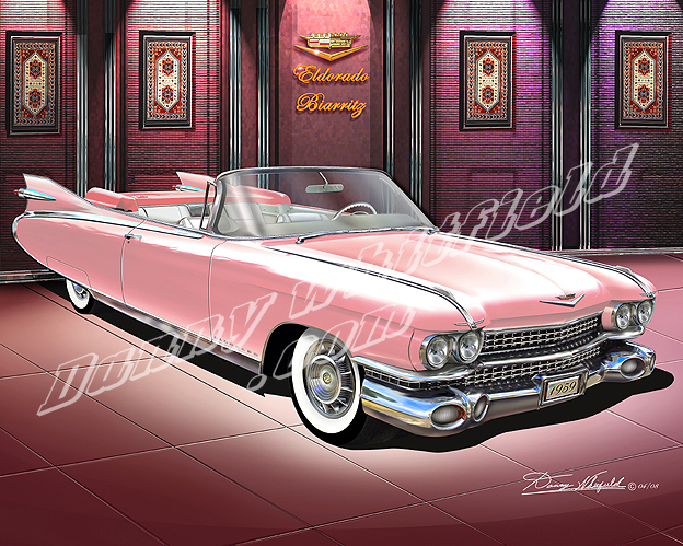 CADILLAC classic car art by Danny Whitfield