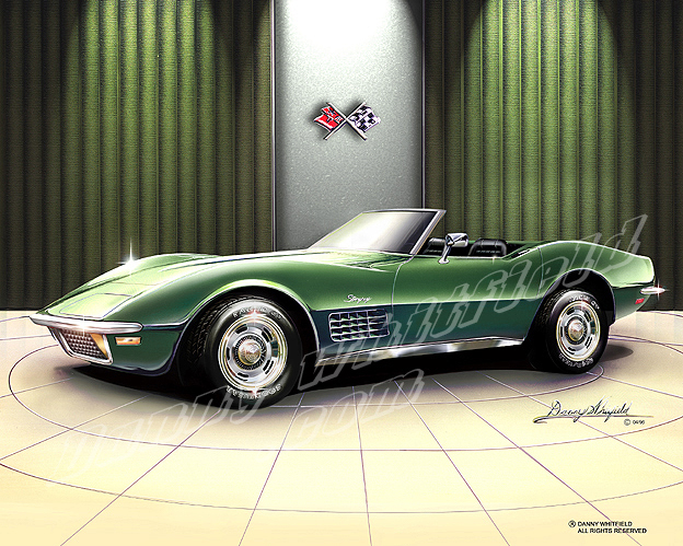 1968 1978 Corvette classic car art by Danny Whitfield