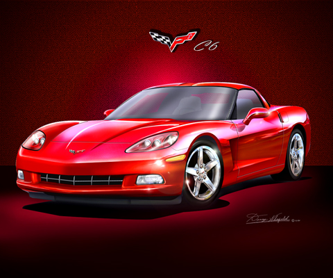 corvette red