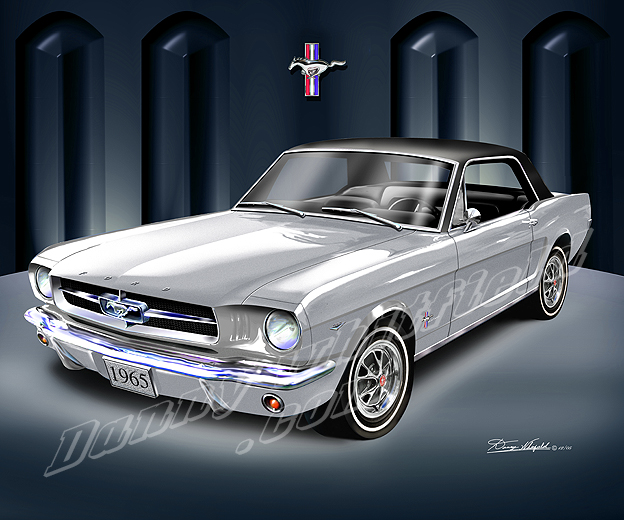 Silver 65 Mustang