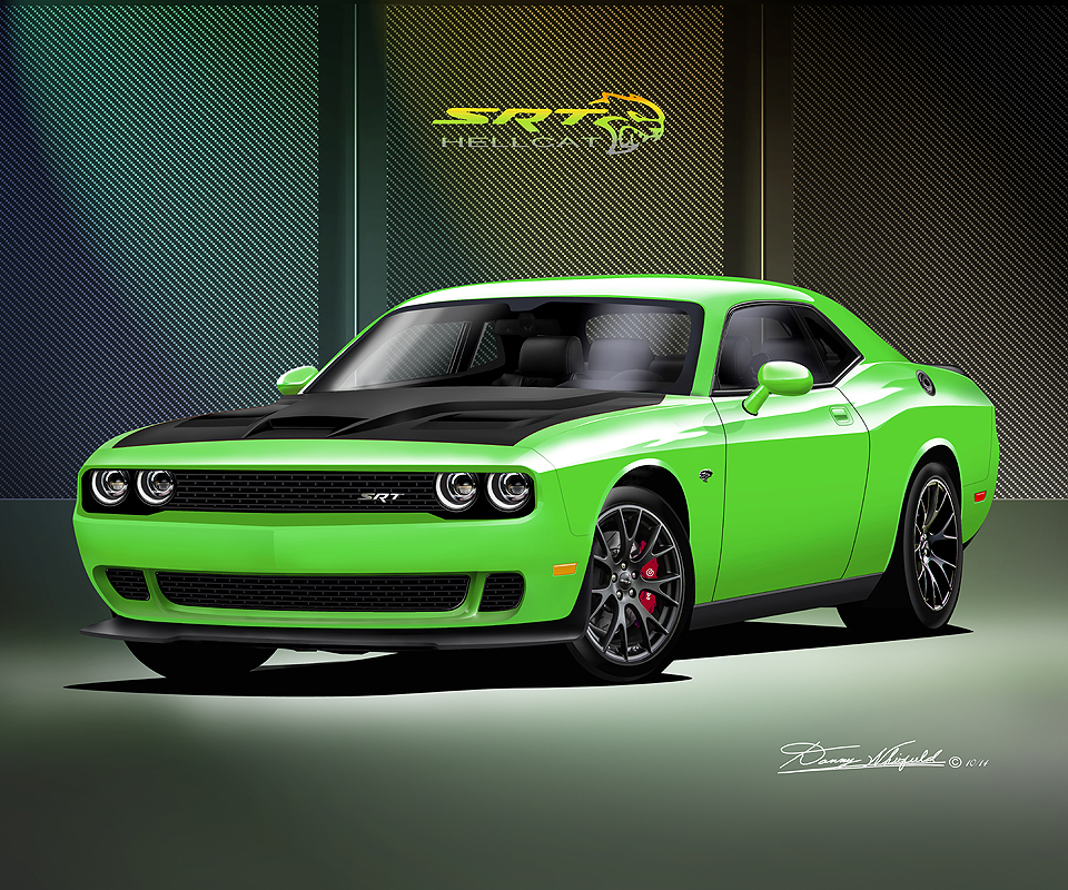 2016 2017 Challenger Demon Hell Cat Fine Art Prints By Danny Whitfield