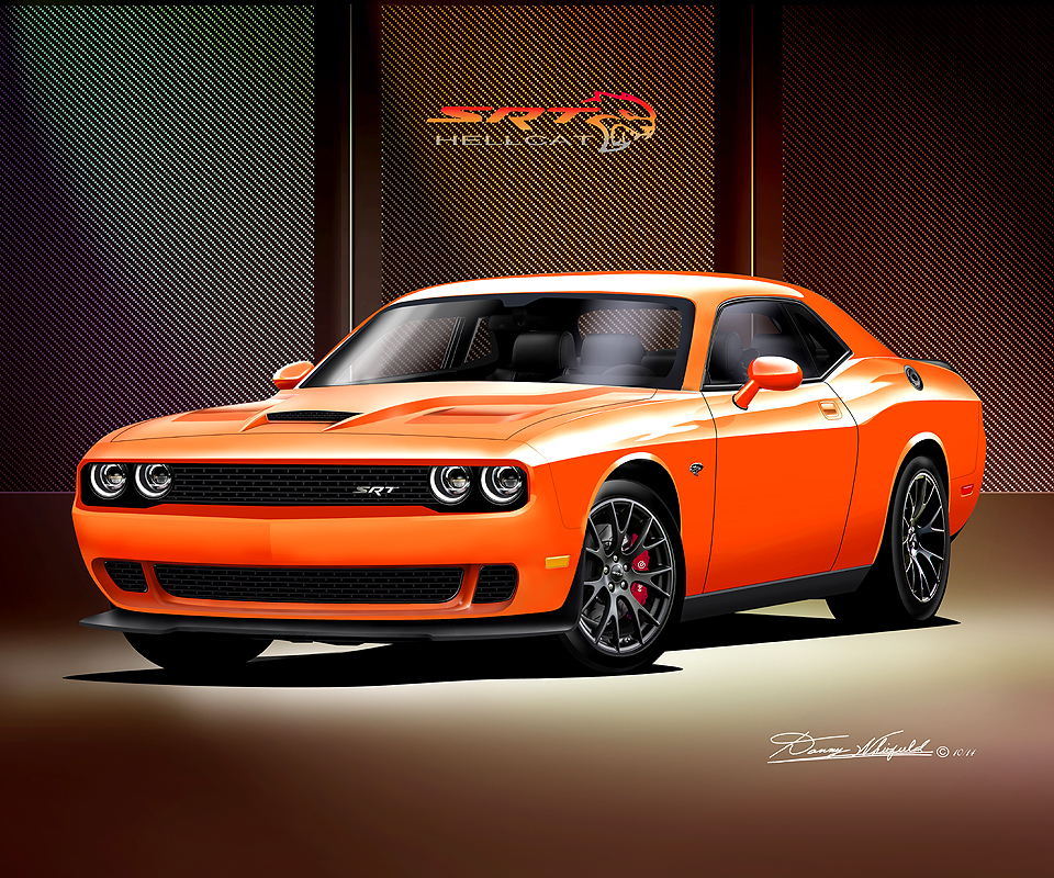 Challenger Hellcat 2015 Orange