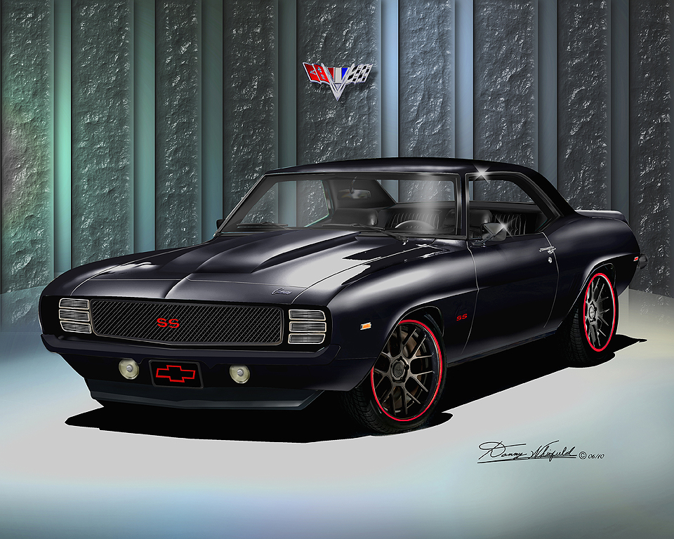 1969 Chevrolet Camaro art prints by Danny Whitfield