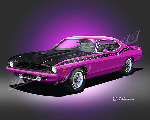 1971 Plymouth Cuda Plum Crazy Purple 426 Hemi Cuda! 